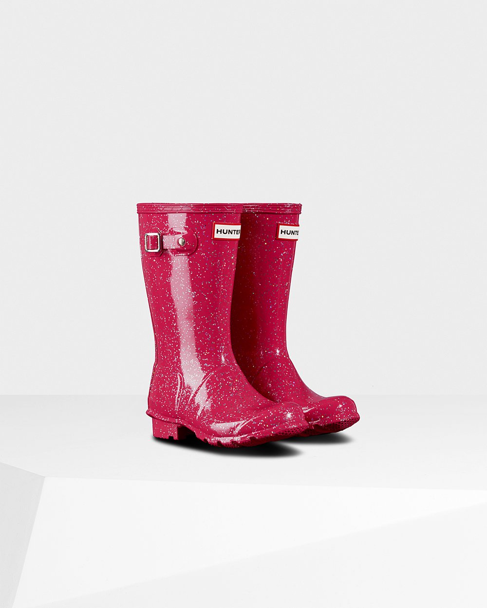 Hunter Original Big Giant Glitter Rain Boots - Shop Online Kids Pink - IGUOVT806